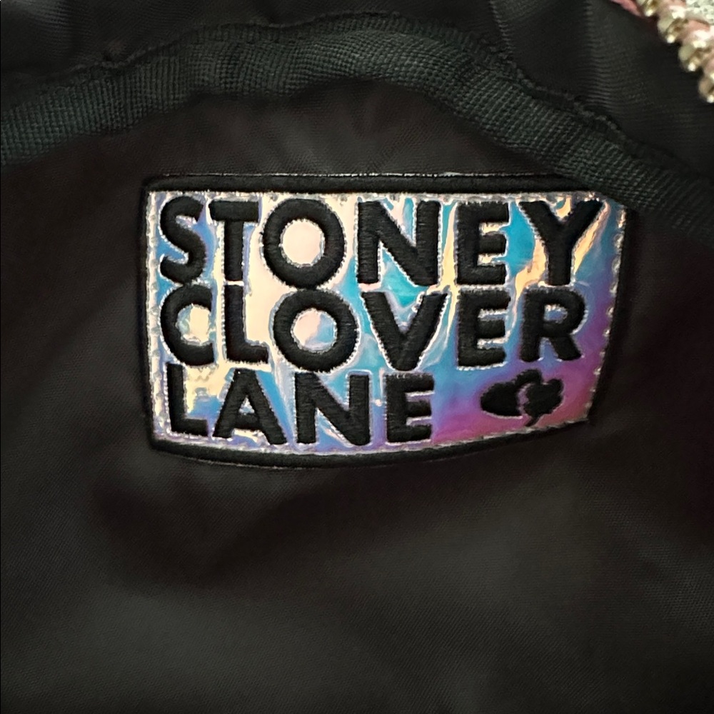 Stoney Clover Lane Pink Zippered Cosmetic Bag 3 Patch Nwt View 5